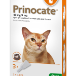 PRINOCATE 40 mg/4 mg spot-on sol. for small cats and ferrets x3